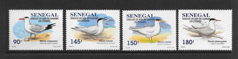 BIRDS - SENEGAL #1183-6 MNH