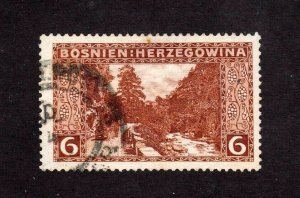 Bosnia and Herzegovina stamp #34g, used, perf. 13.5, CV $35.00