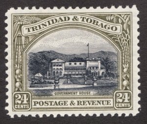 1937 Trinidad & Tobago- Sc#40 -  24¢ - Government House Architecture - MH cv$10