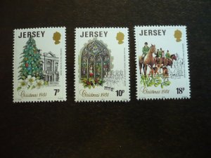 Stamps - Jersey - Scott# 282-284 - Mint Never Hinged Set of 3 Stamps