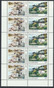 Guernsey Booklet strip MNH 1984 SG 305a  SC# 295c   see scans