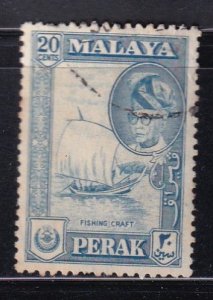 Malaya Perak 1957 Sc 133 20c Used