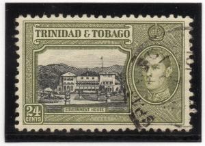 Trinidad & Tobago 1938 Early Issue Fine Used 24c. 033898