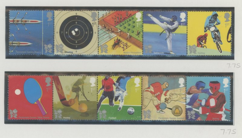 Great Britain #2815-2824 Mint (NH) Single (Complete Set) (Olympics) (Sports)