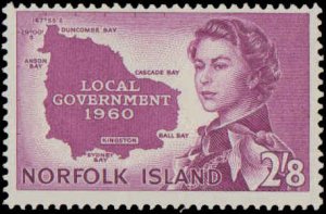 Norfolk Island #42, Complete Set, 1960, Never Hinged
