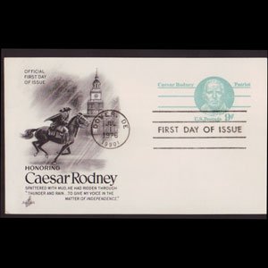 U.S.A. 1975 - Stamped Card - Patriot Caesar Rodney