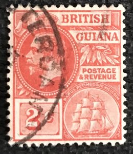 British Guiana #179 Used Single George V Seal of Colony Ship L21