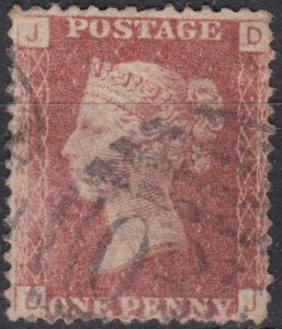 Great Britain Sg43 1d red Pl 112 Used cv £3   DJ