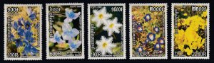 Cambodia - Scott #2340-2344- MNH - Complete Flower Set