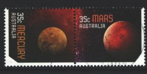 Australia 35c Mars and Mercury Used Pair