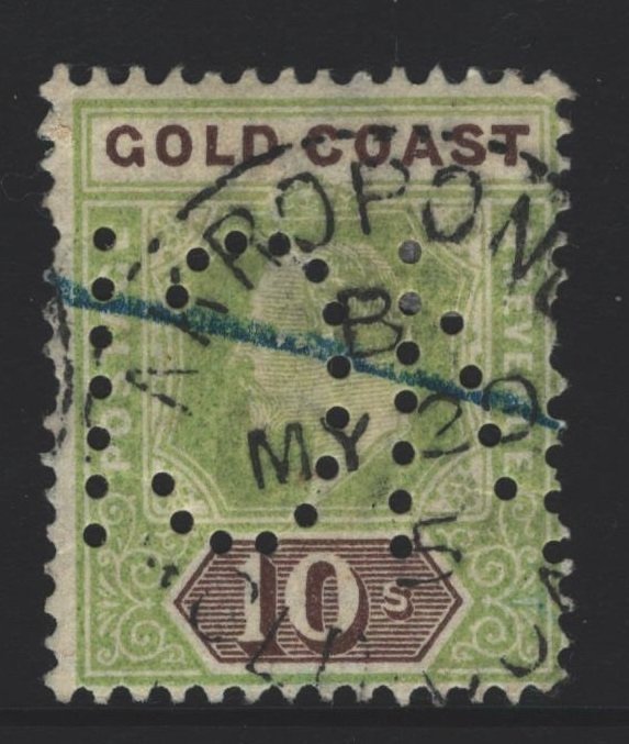 Gold Coast Sc#47 Used - perfin