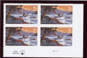 US  4376  Oregon Statehood 42c -Plate Block of 4 - MNH - 2009 - S11111  LR