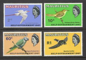 Mauritius Sc# 302-305 MH 1967 Red-Tailed Tropic Bird