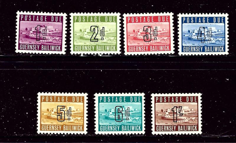 Guernsey J1-7 MH 1969 Postage Due set