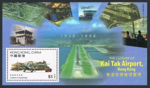 Hong Kong  1998 ,The Closing of Kai Tak Airport  MNH Sheet # 815