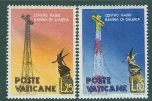 VATICAN Scott 262-3 MNH** 1959 Papal radio set 