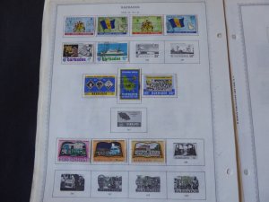 Barbados 1852-1992 Stamp Collection on Scott Album Pages