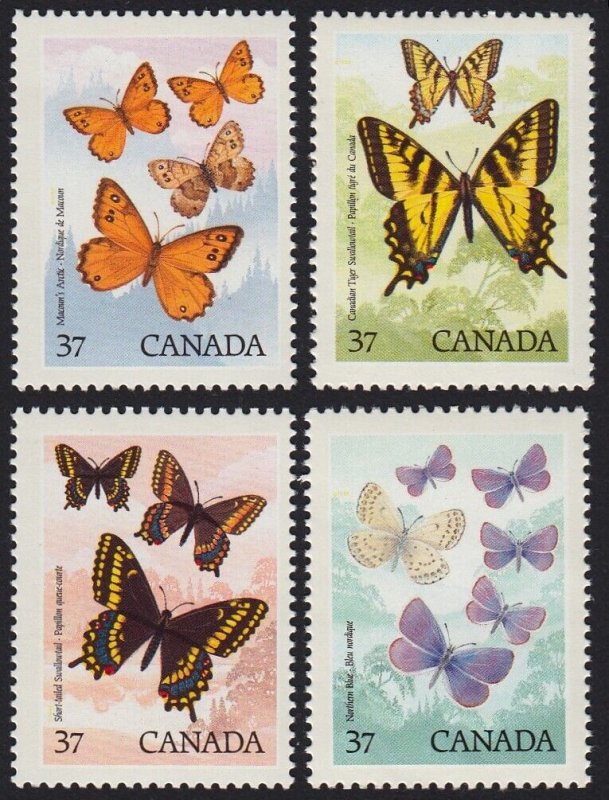 BUTTERFLIES * Canada 1988 #1210-1213 MNH FULL SET of 4