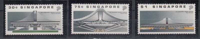 Singapore 1989 Sc 556-8 Indoor Stadium MNH