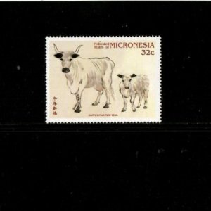 Micronesia 1997 - Lunar New Year of the Ox - Single Stamp - Scott #257 - MNH