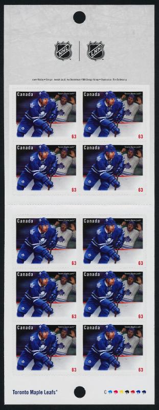 Canada 2676a booklet MNH NHL - Toronto Maple Leafs, Hockey, Sports