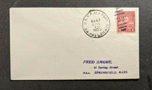 1929 SS President Pierce USTP Sea Post Cover to Springfield MA