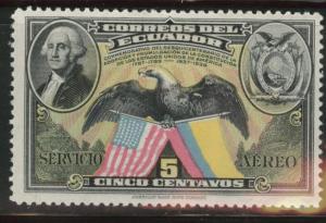 Ecuador Scott C58 airmail Flag stamp 1938 MH*