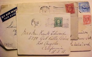 CANADA LETTERS WITHIN 4 COVERS AFTER 1906