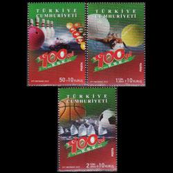 TURKEY 2012 - Scott# B301-3 Sports Set of 3 NH