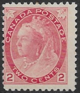 Canada 77  1898   2 cents fine mint  hinged
