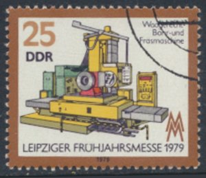 German Democratic Republic  SC# 1992   CTO Drilling machine see details & scans