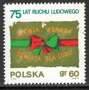 POLAND 1970 Polish Peasant Movement Anniversary Issue Sc 1738 MNH