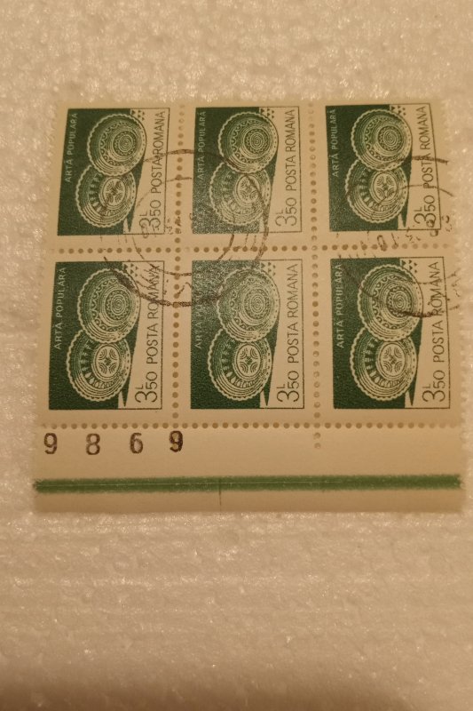 44 Posta Romana Arta Populara Stamps Pre Canceled