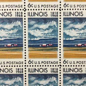 1339     Illinois Statehood 150th Anniversary  MNH 6¢ sheet of  50   Issued 1967