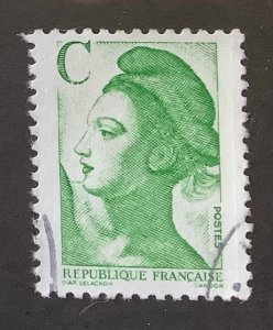 France 1990 Scott 2078 used - C, Liberty,   Liberté de Gandon