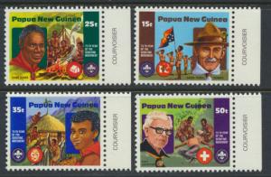 Papua New Guinea SG 426-429 SC# 554-557 MNH  Boy Scouts  see scan 