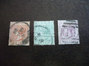 Stamps - Ceylon - Scott# 85,86,88 - Used Part Set of 3 Stamps