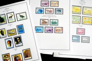 COLOR PRINTED GREECE [KINGDOM] 1945-1973 STAMP ALBUM PAGES (66 illustr. pages)