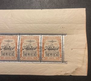 1915 Mini Sheet with an Overprint, A little tear as seen in the pictures, MNH