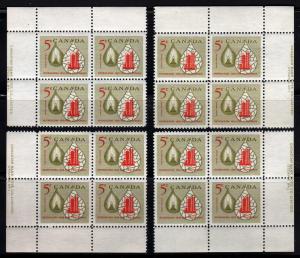 Canada #381.MNH.Complete set.