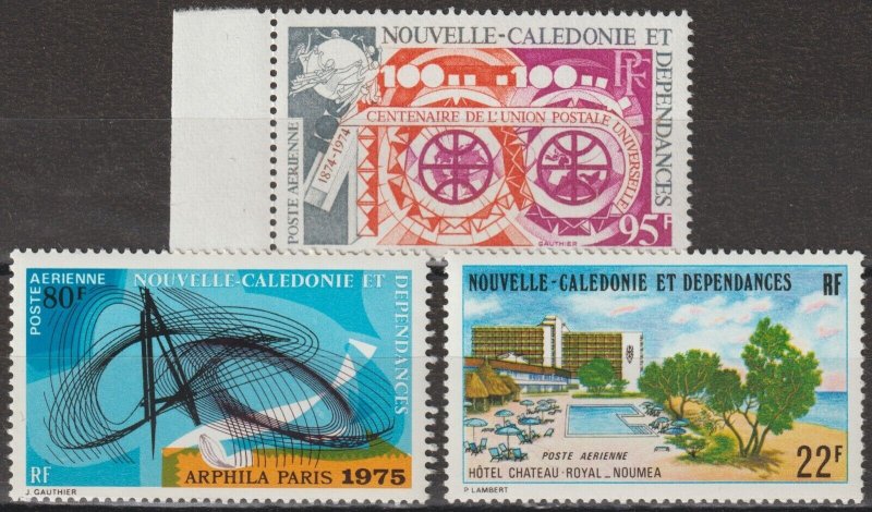 EDSROOM-16934 New Caledonia C119-C121 MNH 1974 Complete CV$13.25