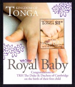 Tonga 1224 Royal Baby Souvenir Sheet MNH VF