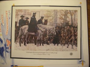 Scott 1686-89, American Bicentennial Souvenir Sheets, Mounted on White Ace pages