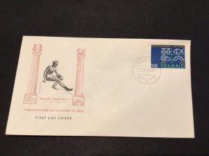 Iceland 1967 Verzlunarrad islands first day of issue postal cover Ref 60306