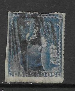 Barbados #11 1p Britannia blue  (U  CV $175.00