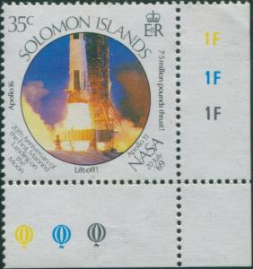 Solomon Islands 1989 SG653 35c Apollo 16 Launch MNH