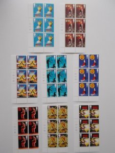 GB QEII 2011 Musicals Set of 8 in Cylinder Blocks of 6 Superb U/M Cat £78+