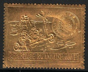 1972 Rwanda, Yvert Gold Stamp # 473A, Apollo XV, MNH**