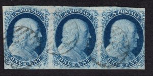 US #9 Fine/Very FIne. Used. Light grid cancels
