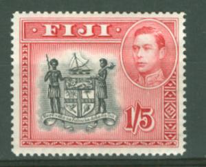 Fiji # 128  George VI -  Coat of Arms  (1) Mint NH